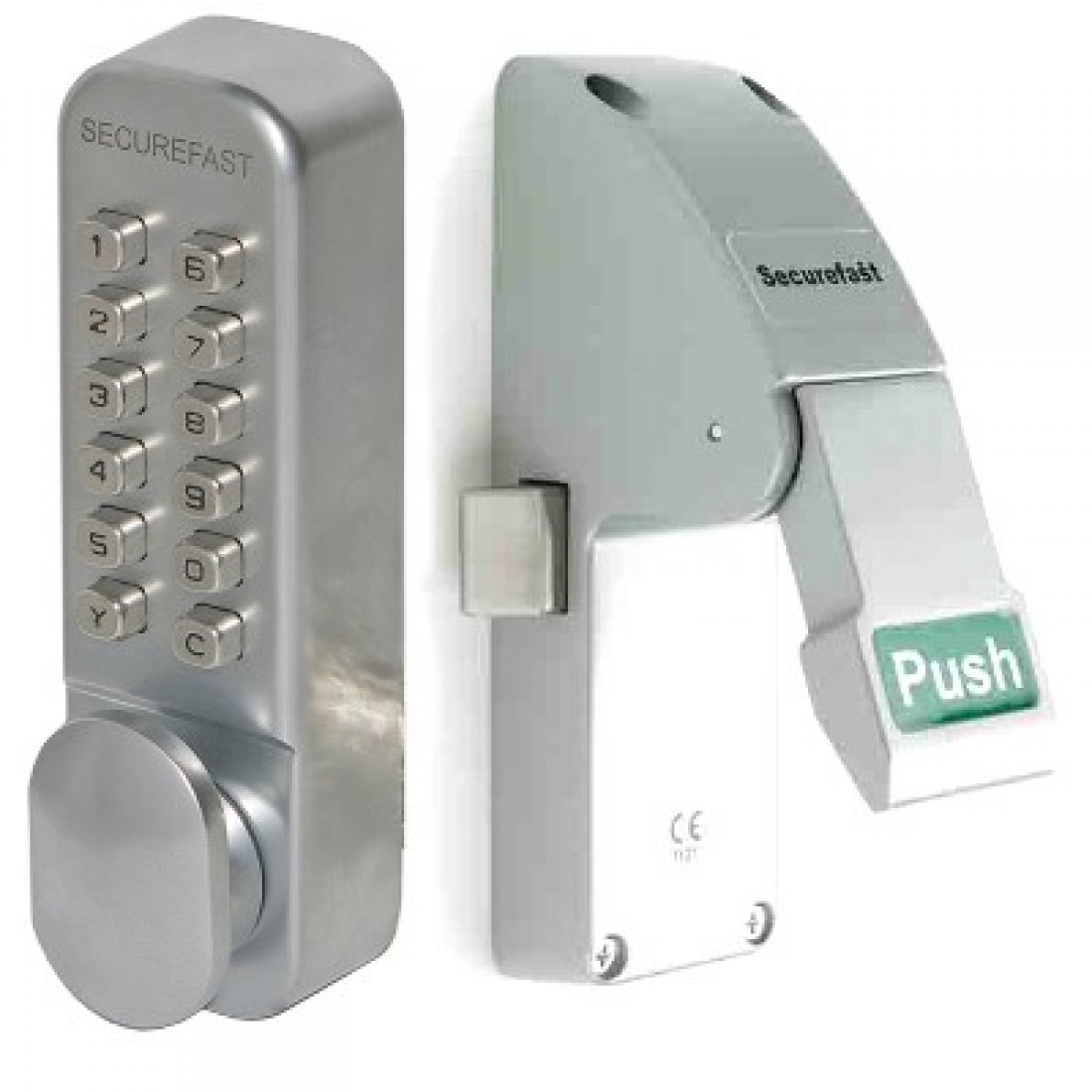 Push Pad Latch With Mechanical Digital Lock